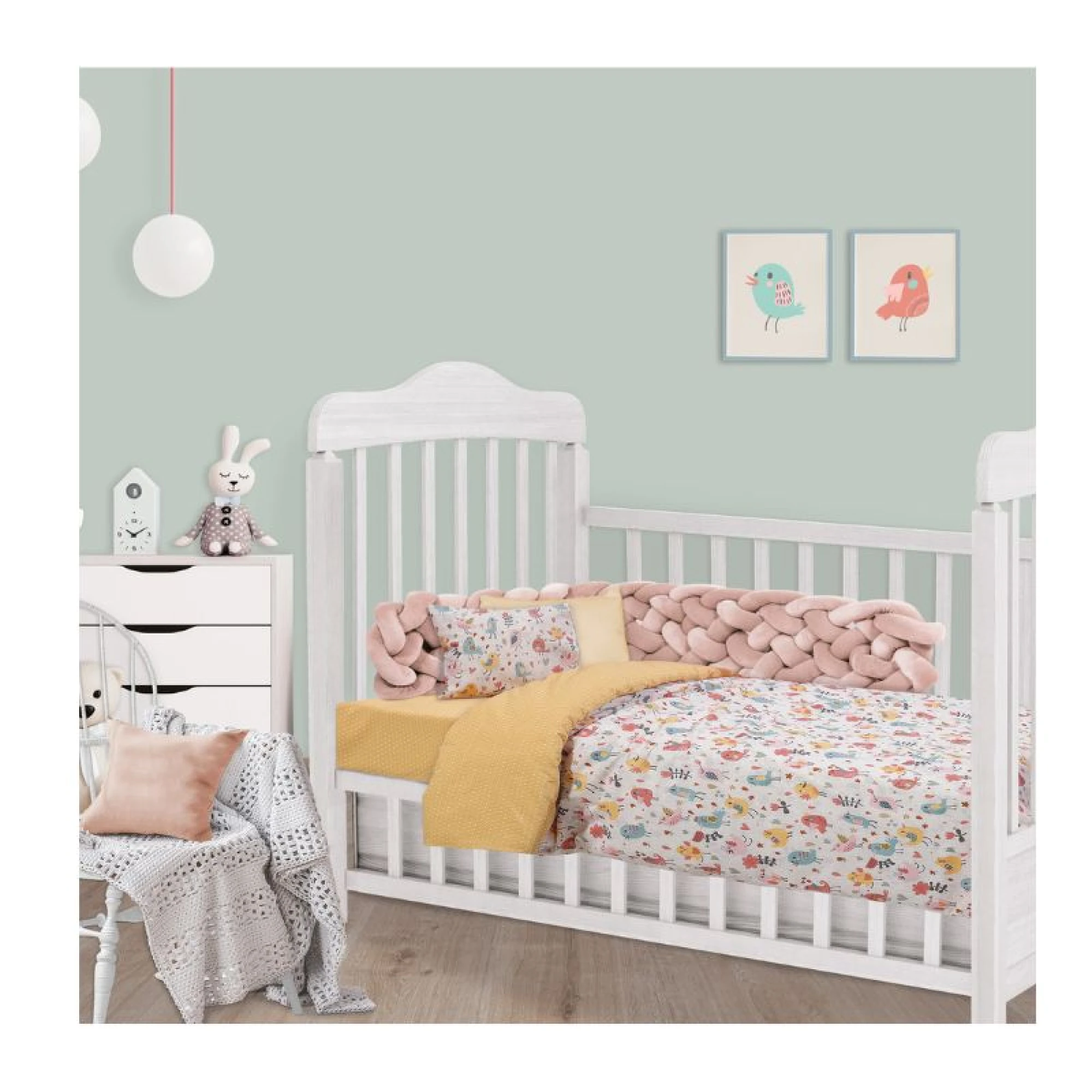 Das Baby Bed Sheet Set Fun  (4822)