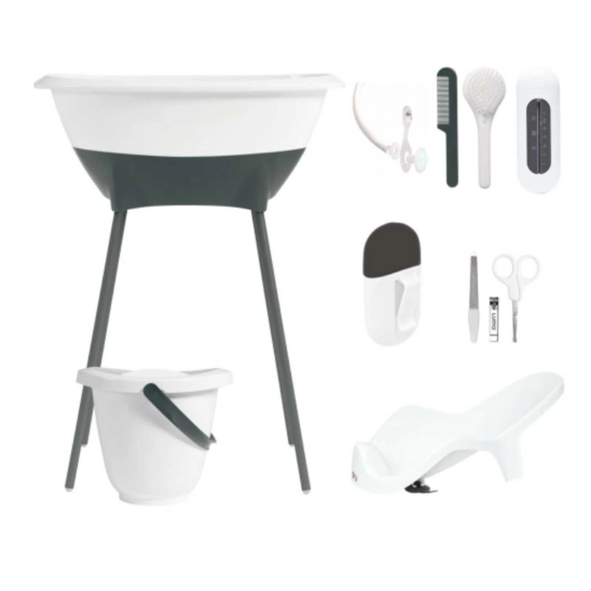 Luma baby bath - White/Black