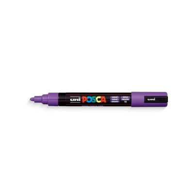 Uniball Posca 5M 1.8-2.5 mm Bullet Shaped Marker Pen - Purple