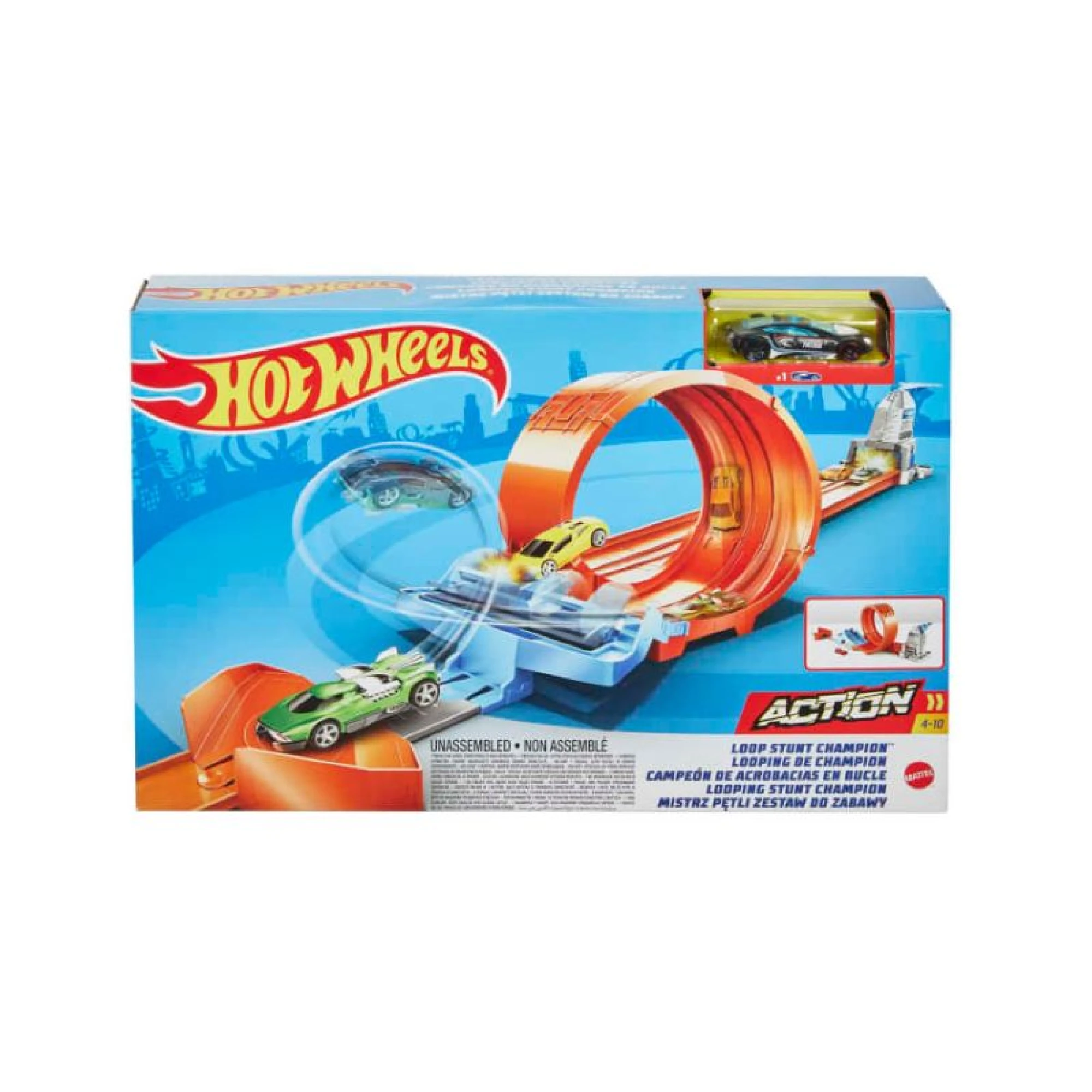 Hot Wheels Loop Stunt Champion Track Set