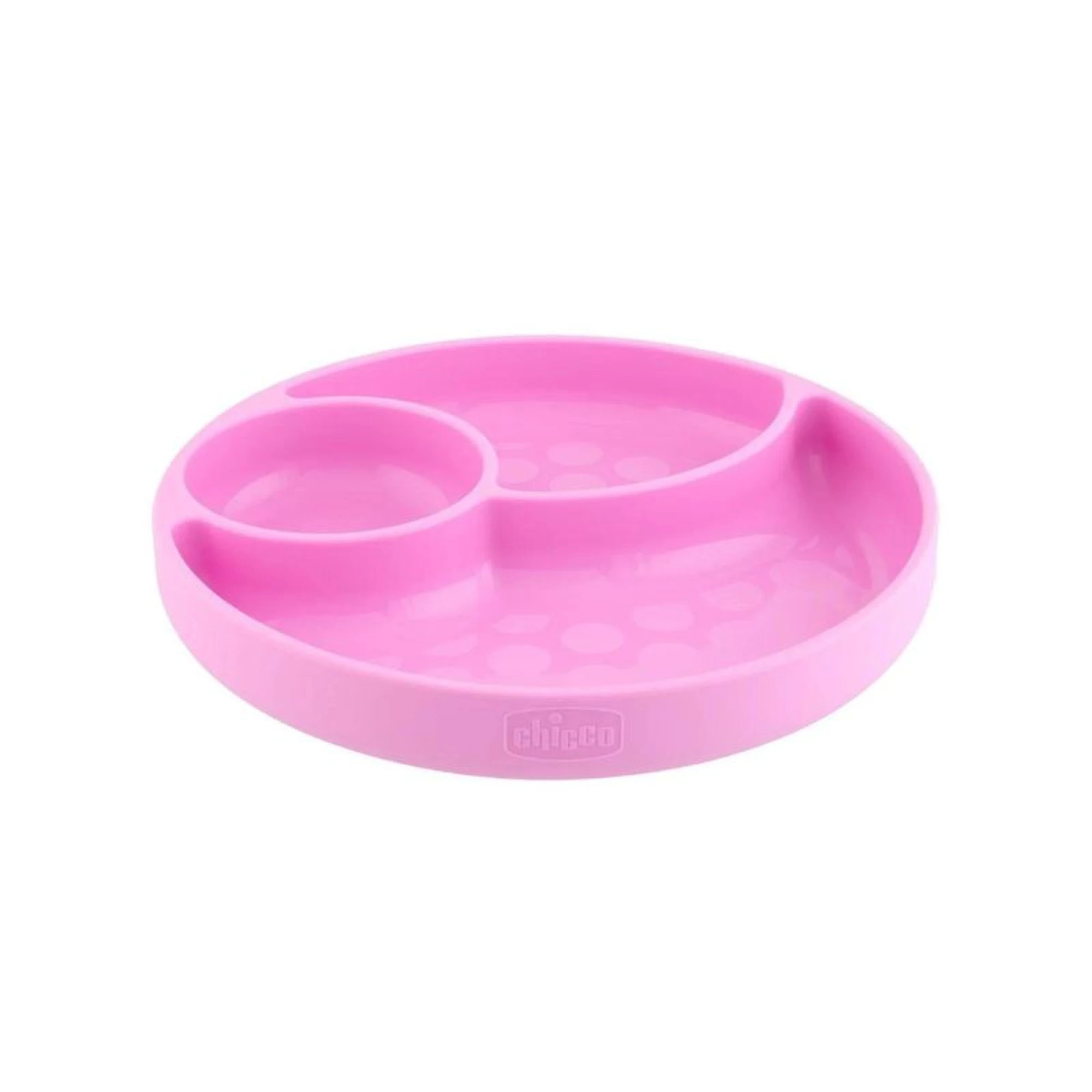 Chicco Plate with partitions PINK 12M+
