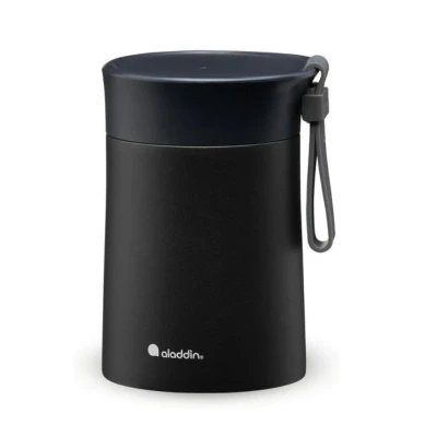 Bistro Thermavac Stainless Steel Food Jar 0.4L Black