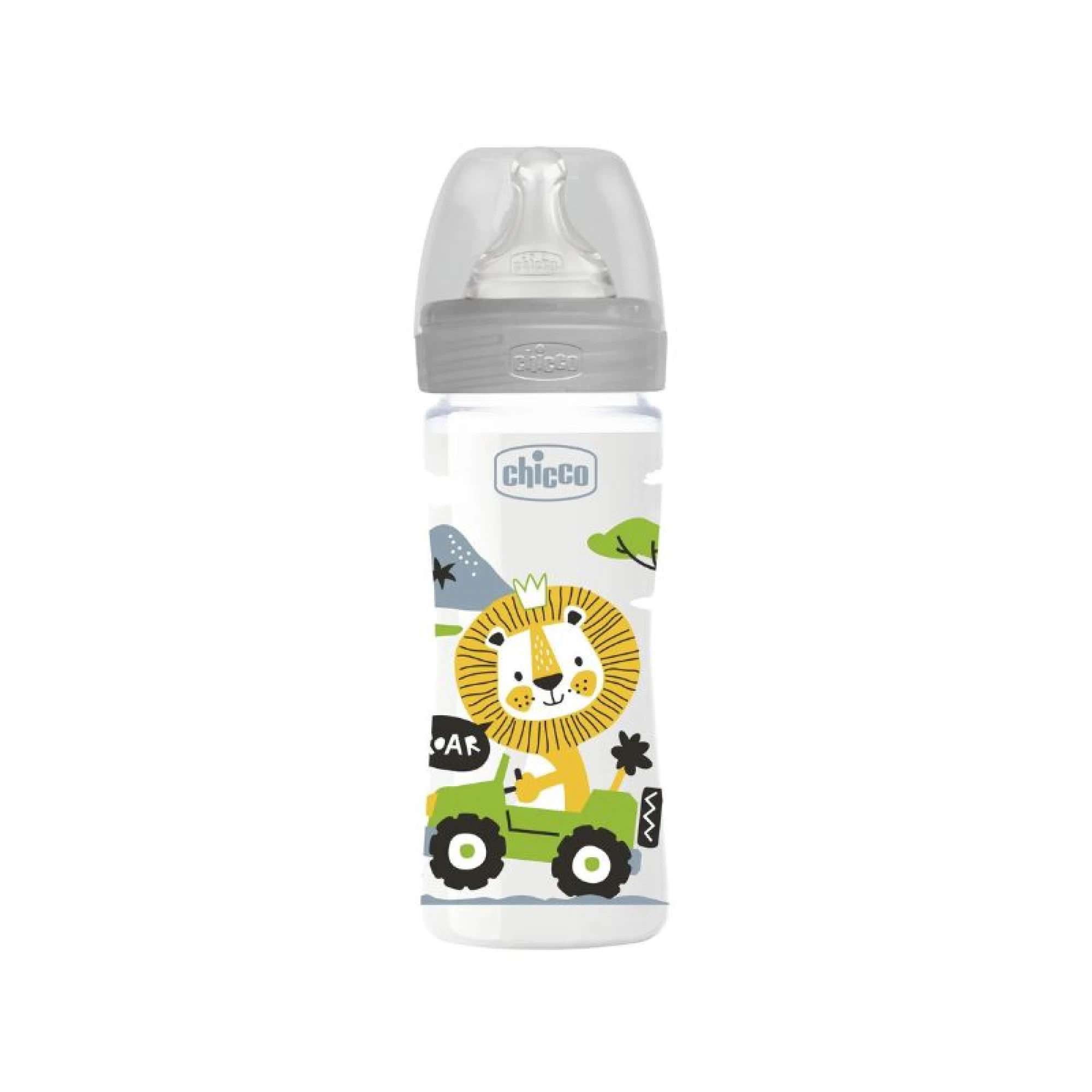 Chicco Well Being Plastic Baby Bottle UNISEX 250ML 2M+