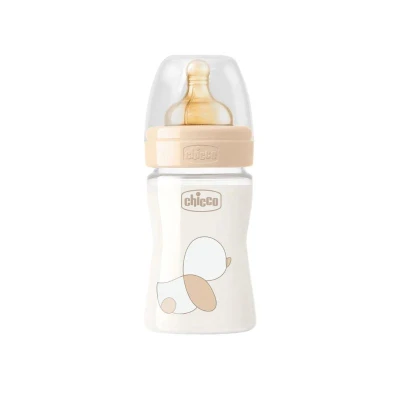 Chicco Original Touch Glass Rubber Baby Bottle 150ml