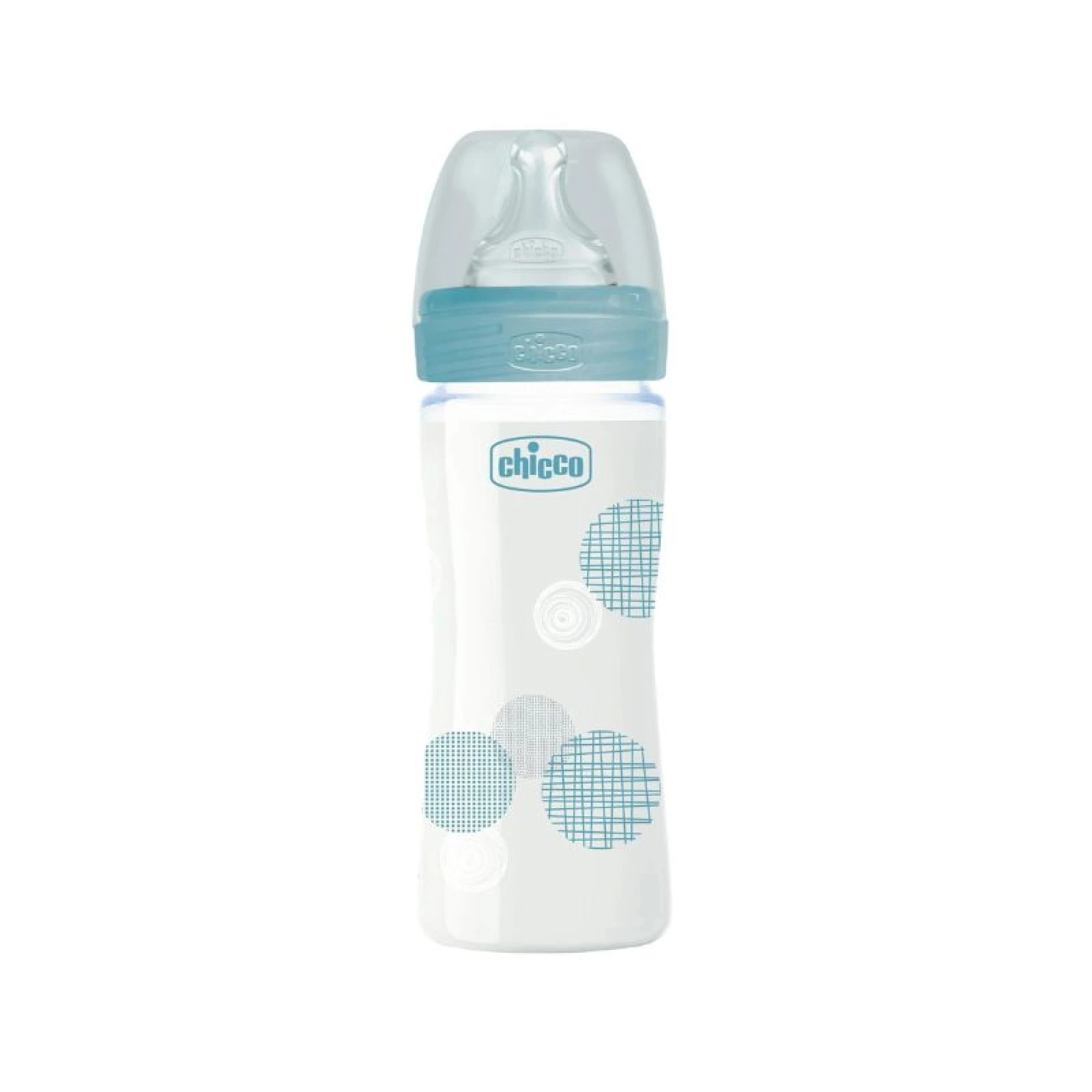 Chicco Well Being SIEL Glass Baby Bottle with Silicone Nipple 240ml