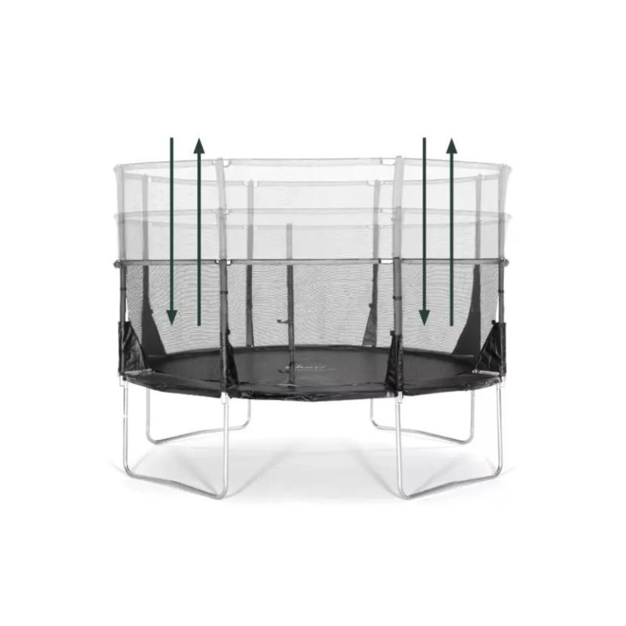 Plum 14ft Space Zone II Evolution Trampoline (Telescopic Pack Down Enclosure)