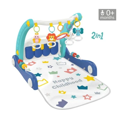 Bebestars Gym-Baby Walker Piano Happy 2in1 Blue