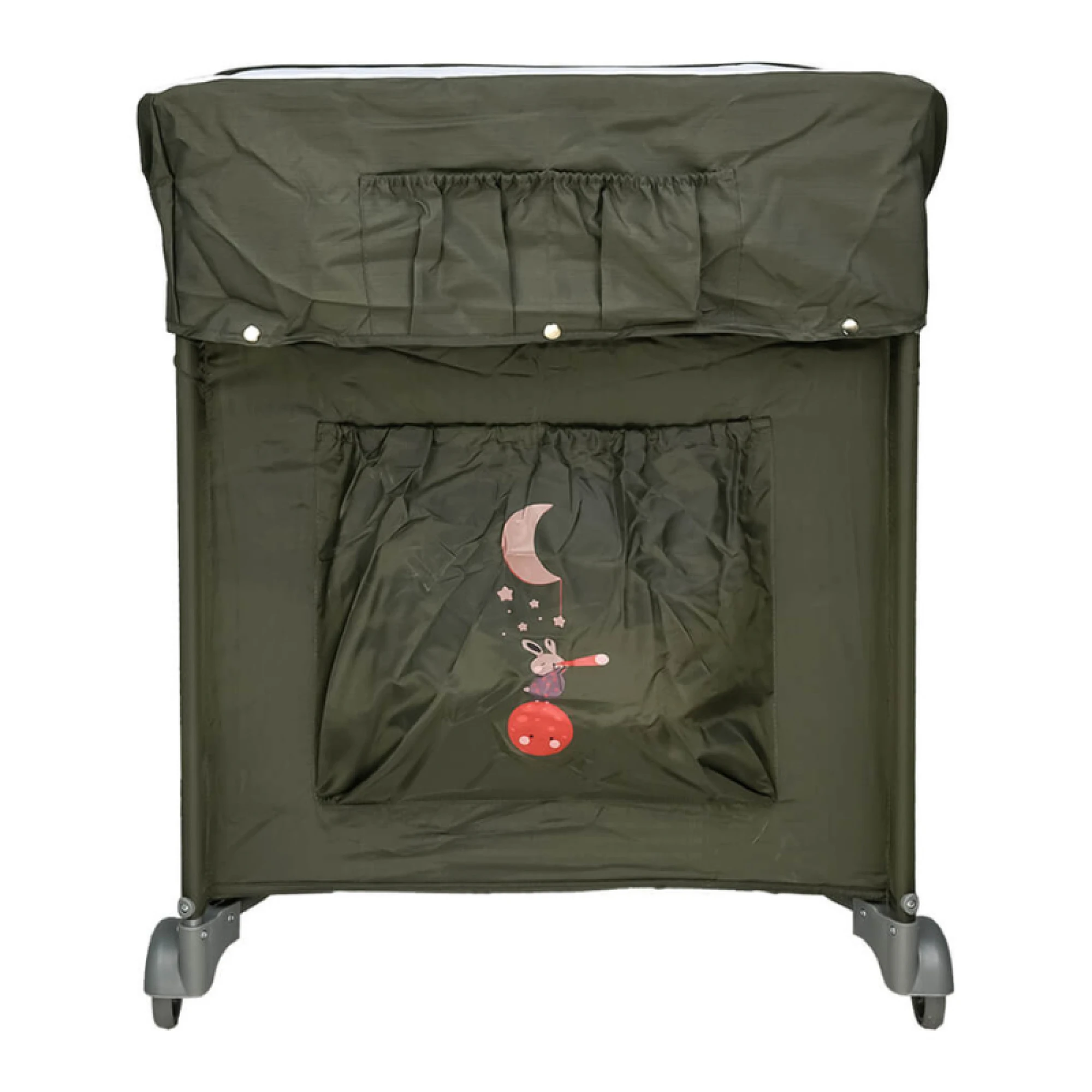 Bebe Stars Play Yard Dreamer with 2nd floor and changer Olive