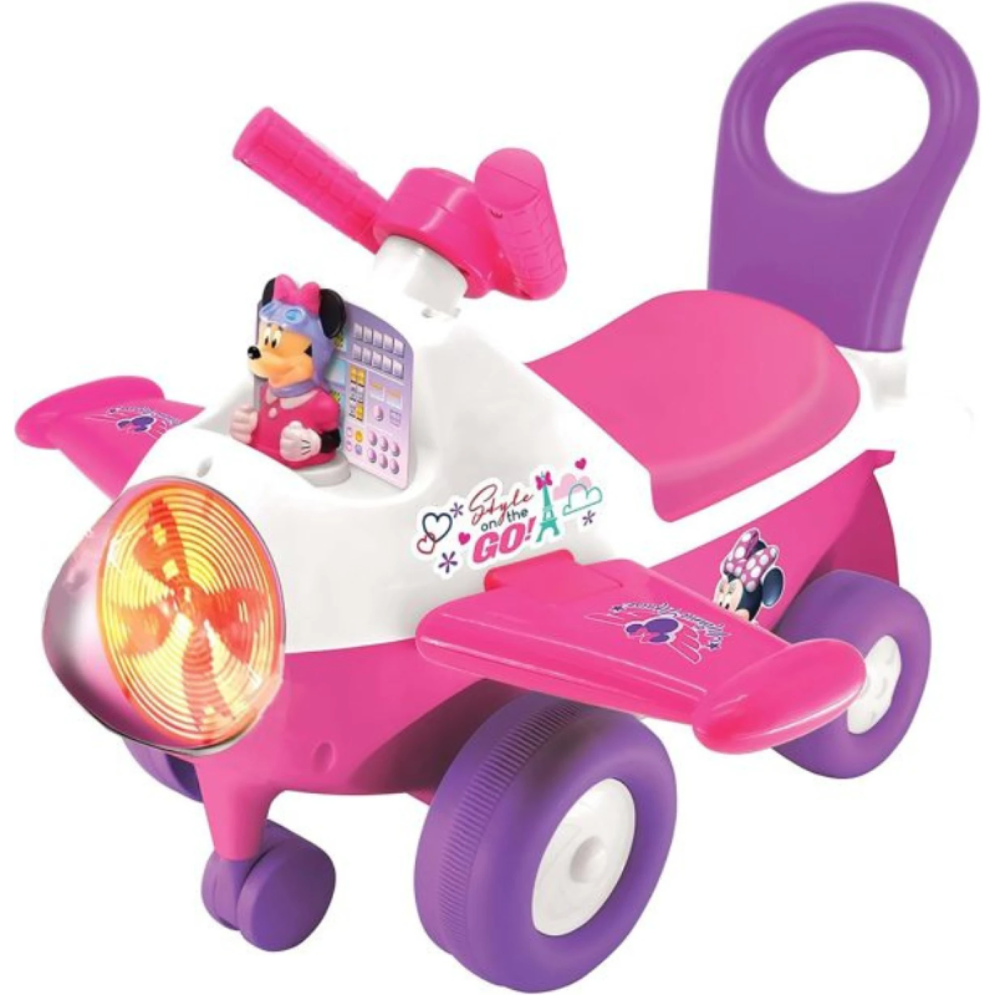 Kiddieland Disney Animated Lights Minnie Mouse Activity Plane