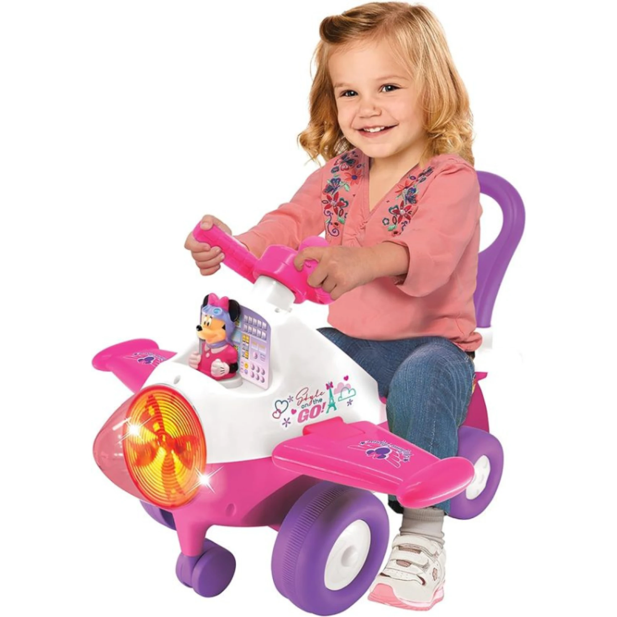 Kiddieland Disney Animated Lights Minnie Mouse Activity Plane