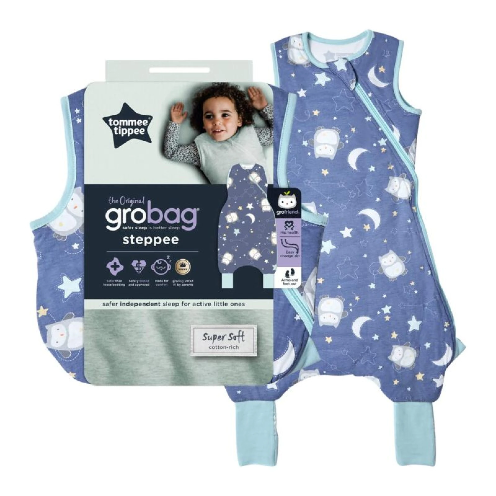 Tommee Tippee The Original Grobag Steppee 1.0Tog 6-18M - Ollie Dreams