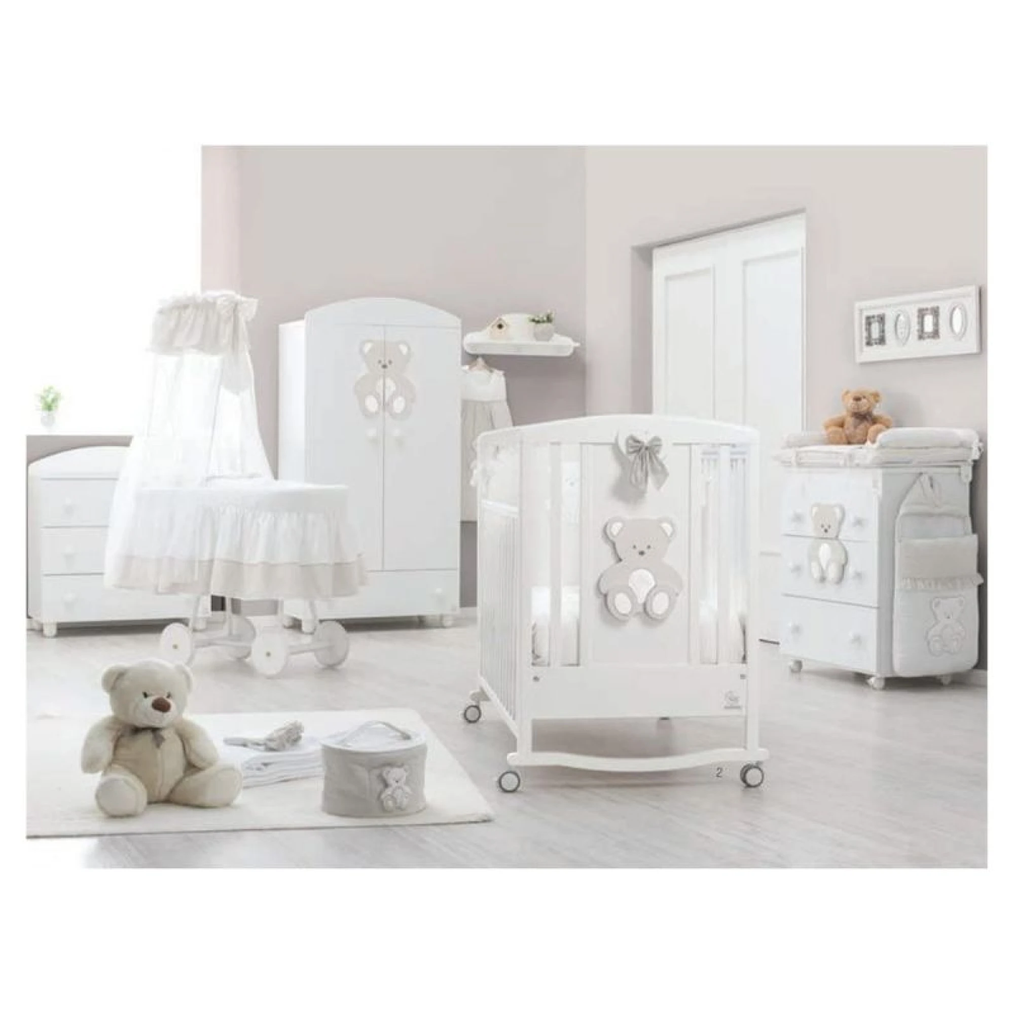 Italbaby Peluche Tortora baby cot