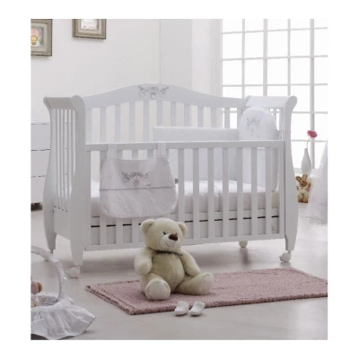 ItalBaby Romantic White Baby Cot