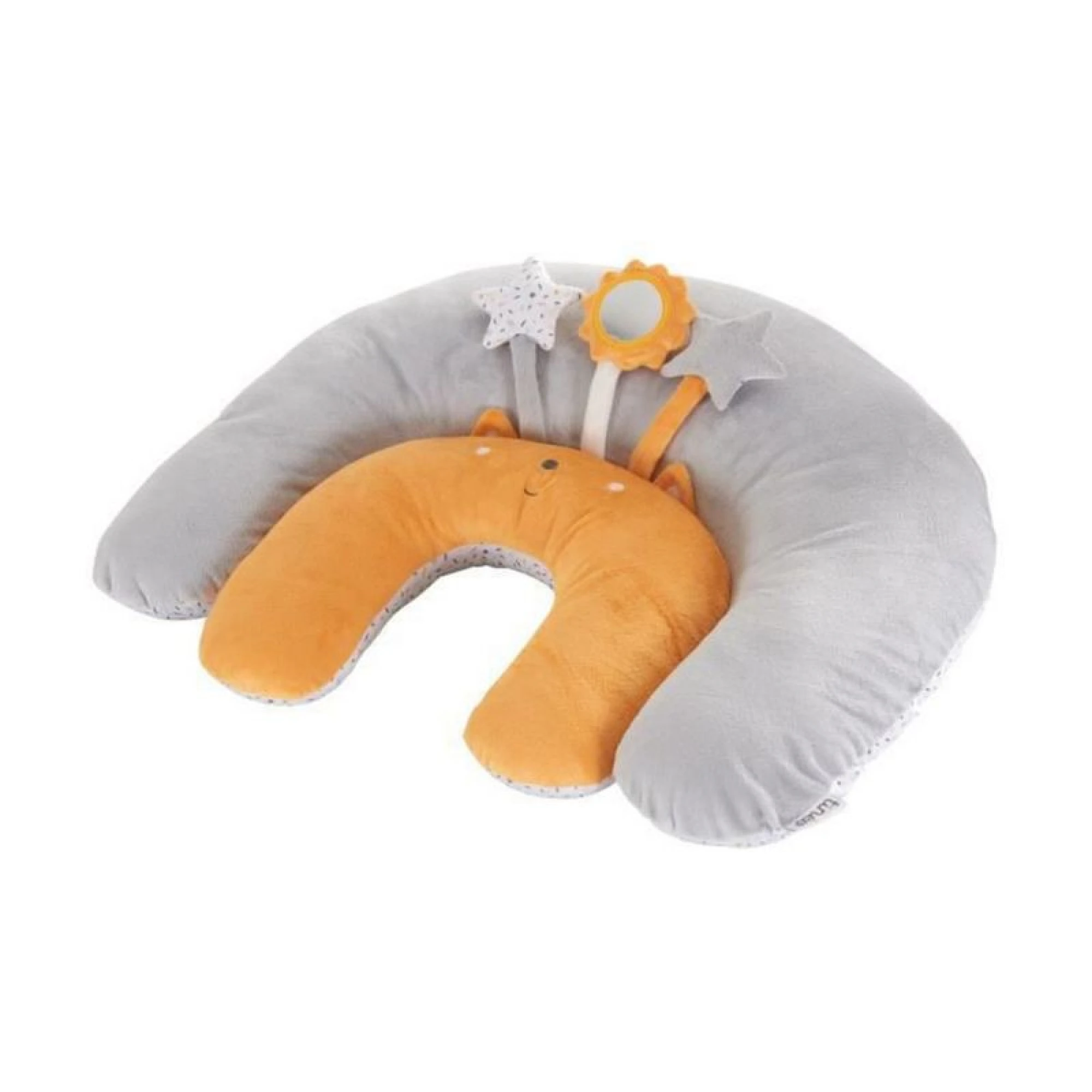 Breastfeeding Cushion Tineo Smart Grey Orange