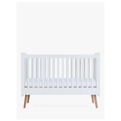 Silver Cross Brighton Cotbed, White/Natural