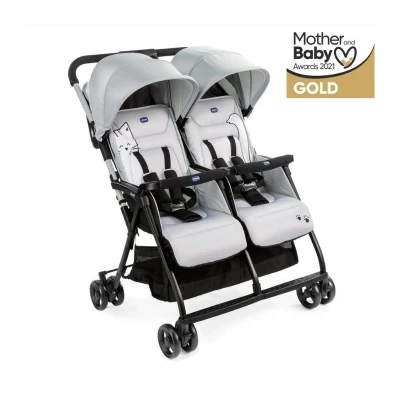 Chicco OHlala Silver Cat Twin Stroller