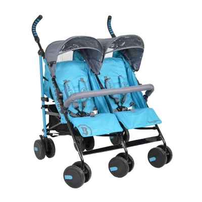 Bebestars Baby Stroller Twin Lux Blue