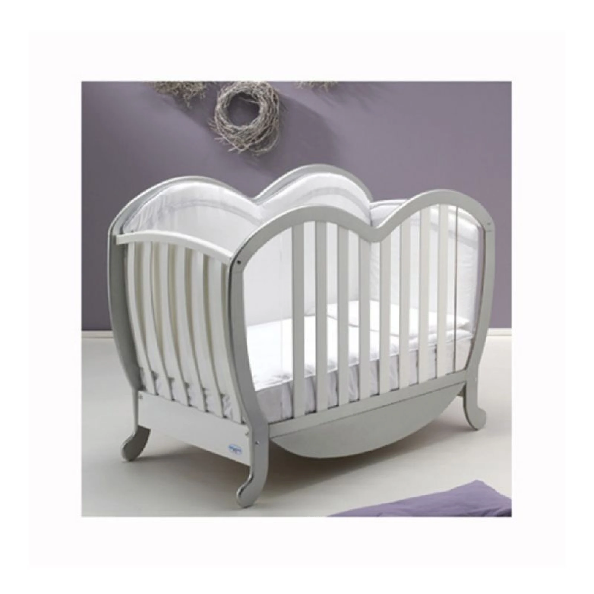 Baby Italia - Victor Silver Glossy White