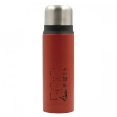 Stainless Steel Thermo Liquids Flask With Cup 500ml Red