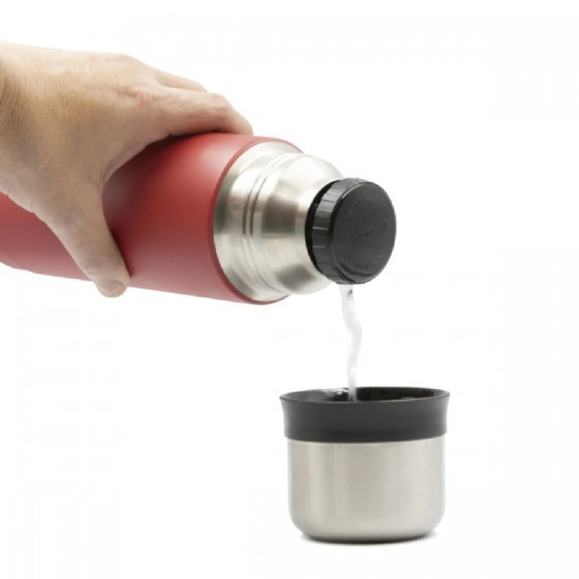 Stainless Steel Thermo Liquids Flask With Cup 500ml Red