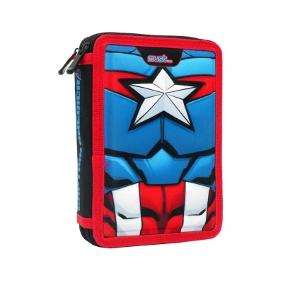 School Pencil Case Avengers Captain America Must Double Decker