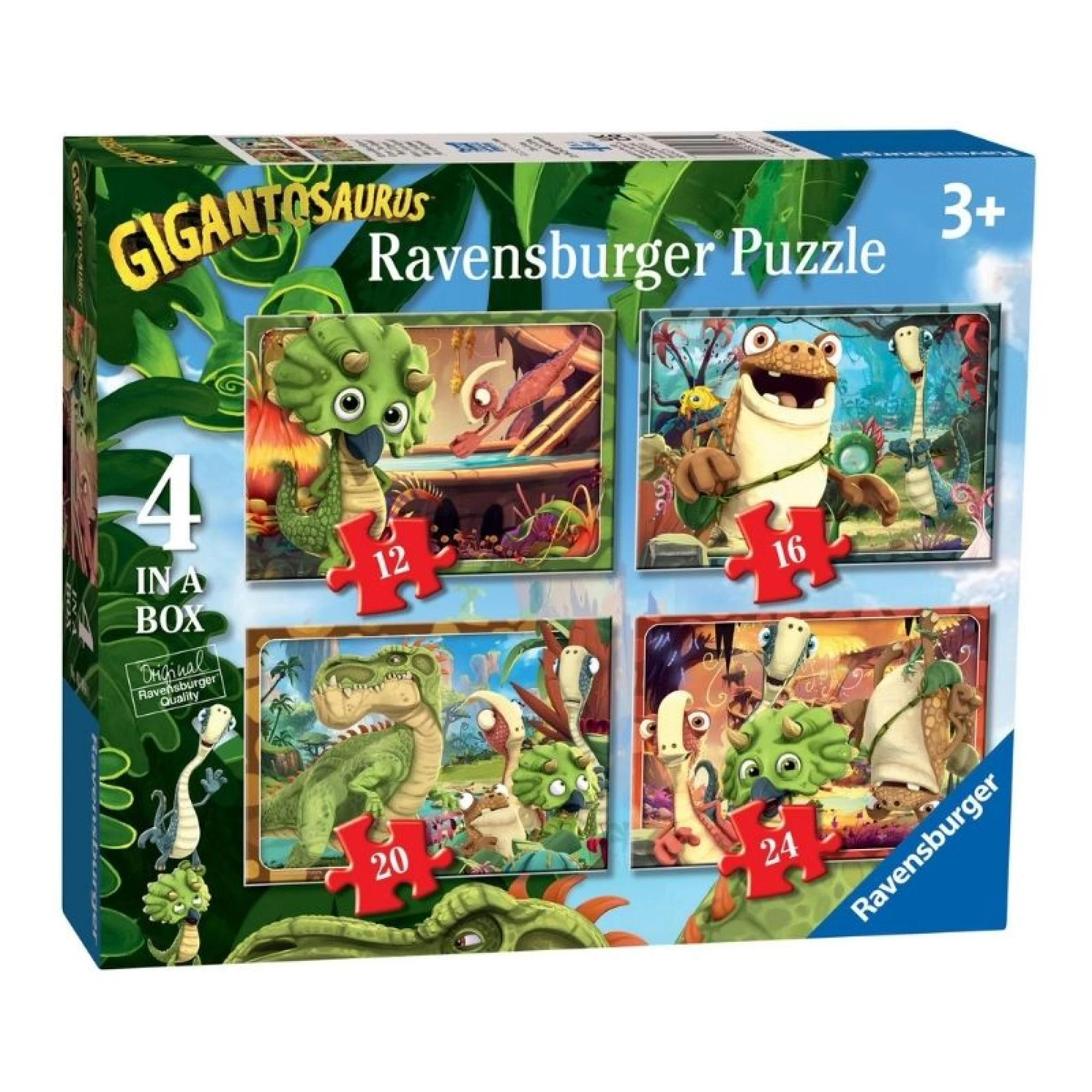Ravensburger - 4 in a Box Gigantosaurus Puzzles
