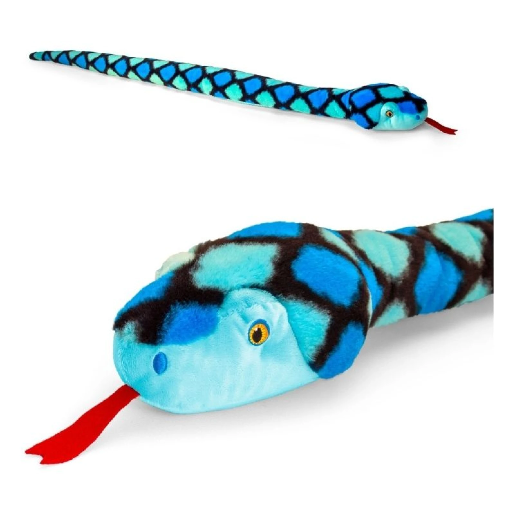 Keel Toys knuffel Snakes 4 Asstd -Keeleco 100cm - Blue