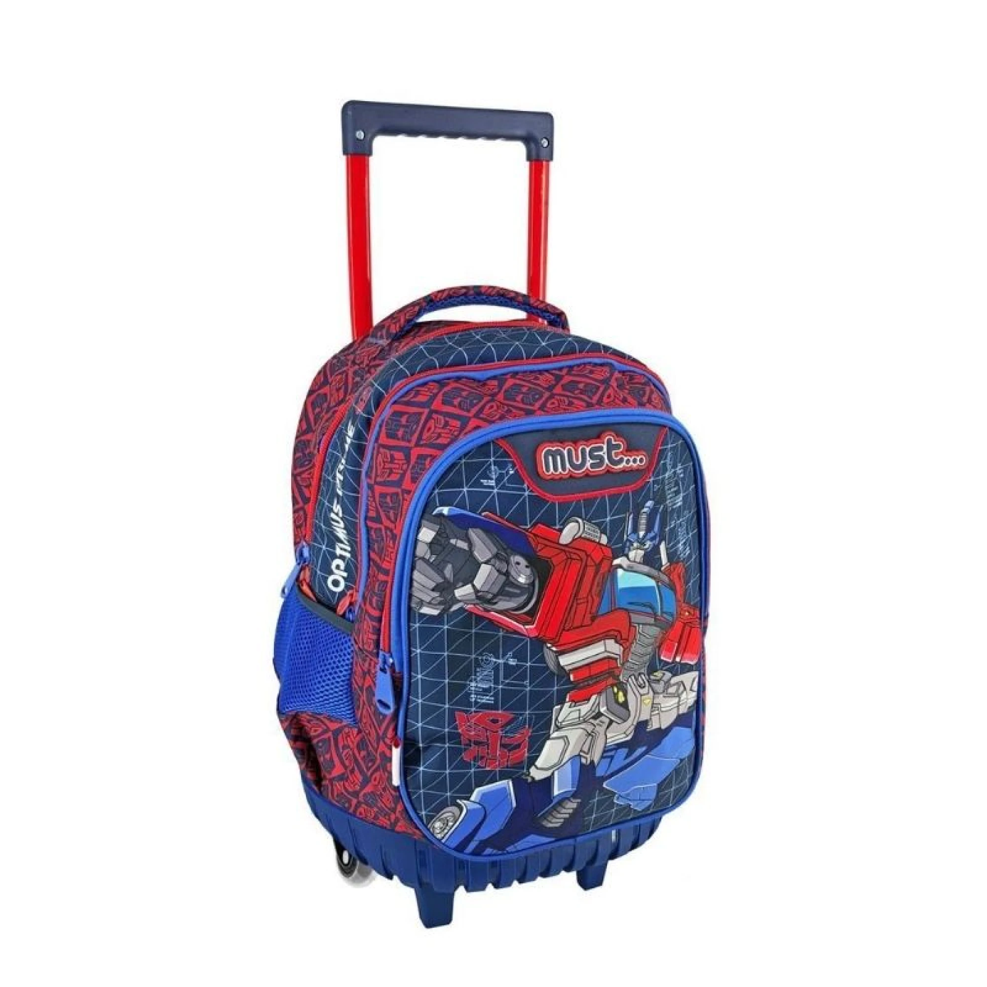 School Trolley Backpack Transformers Optimus Prime Must with 3 cases