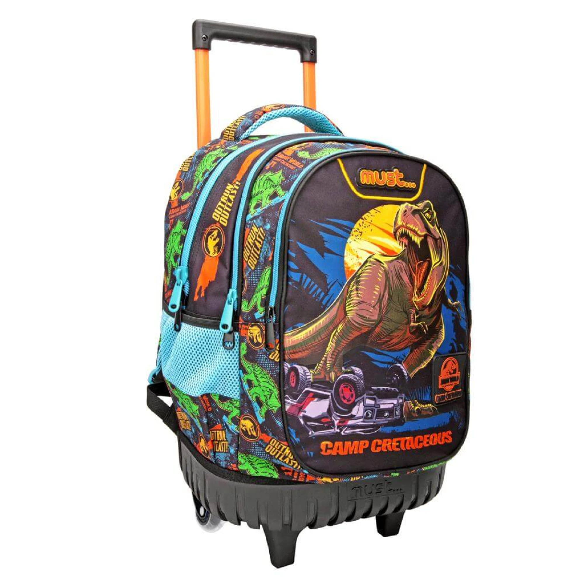 Must School Trolley Backpack Jurassic Camp Cretaceous Must 3cases