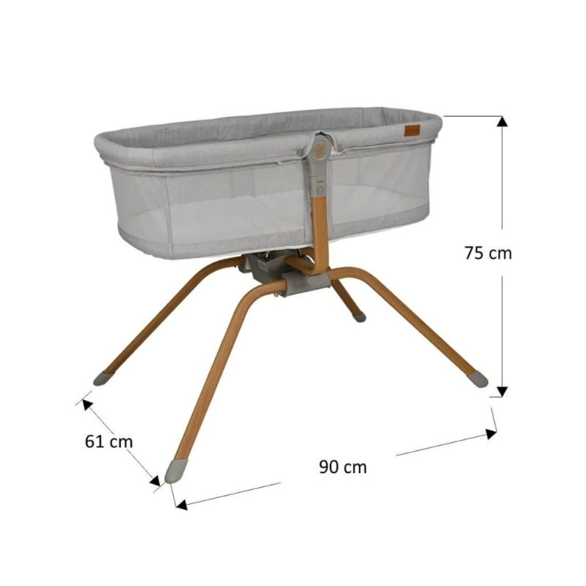 Bebestars - Cradle Chic 2in1 Light Gray