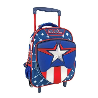 Must Kindergarten Trolley Bag Avengers Captain America