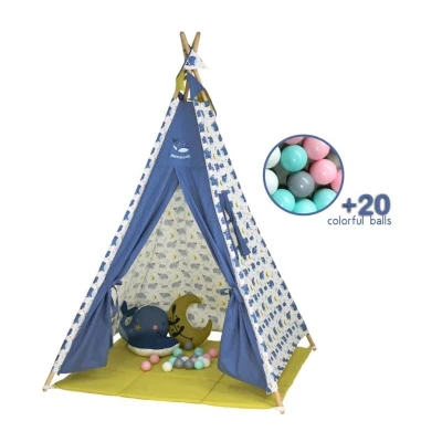 Bebestars Kid’s tent Whale with balls