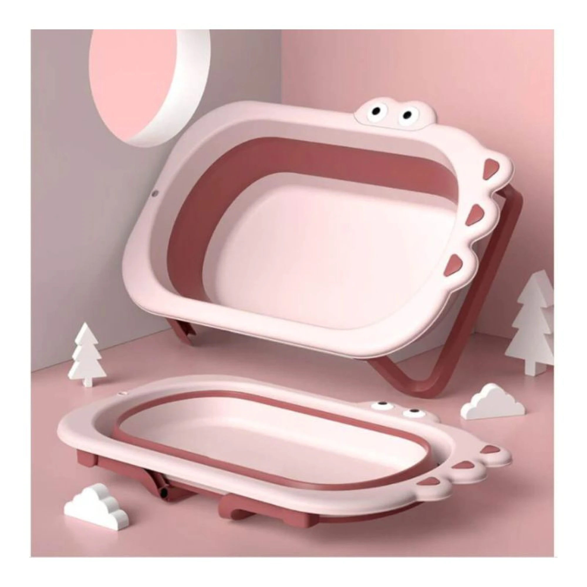Bebestars Folding Bath Froggy Pink 25-185