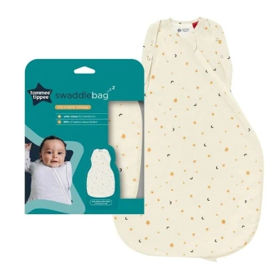 Tommee Tippee - The Original Grobag Oatmeal Star Swaddlebag(3-6M) 2.5 Tog
