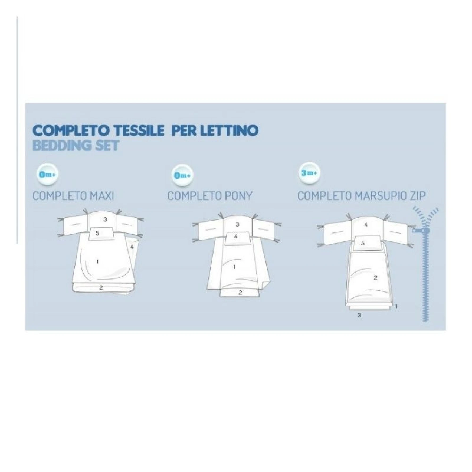 ItalBaby Completo Sfilabile Pony beddingset