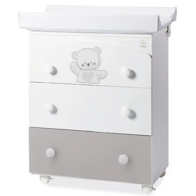 Italbaby Baby Bath Changing Table Jolie White-Grey
