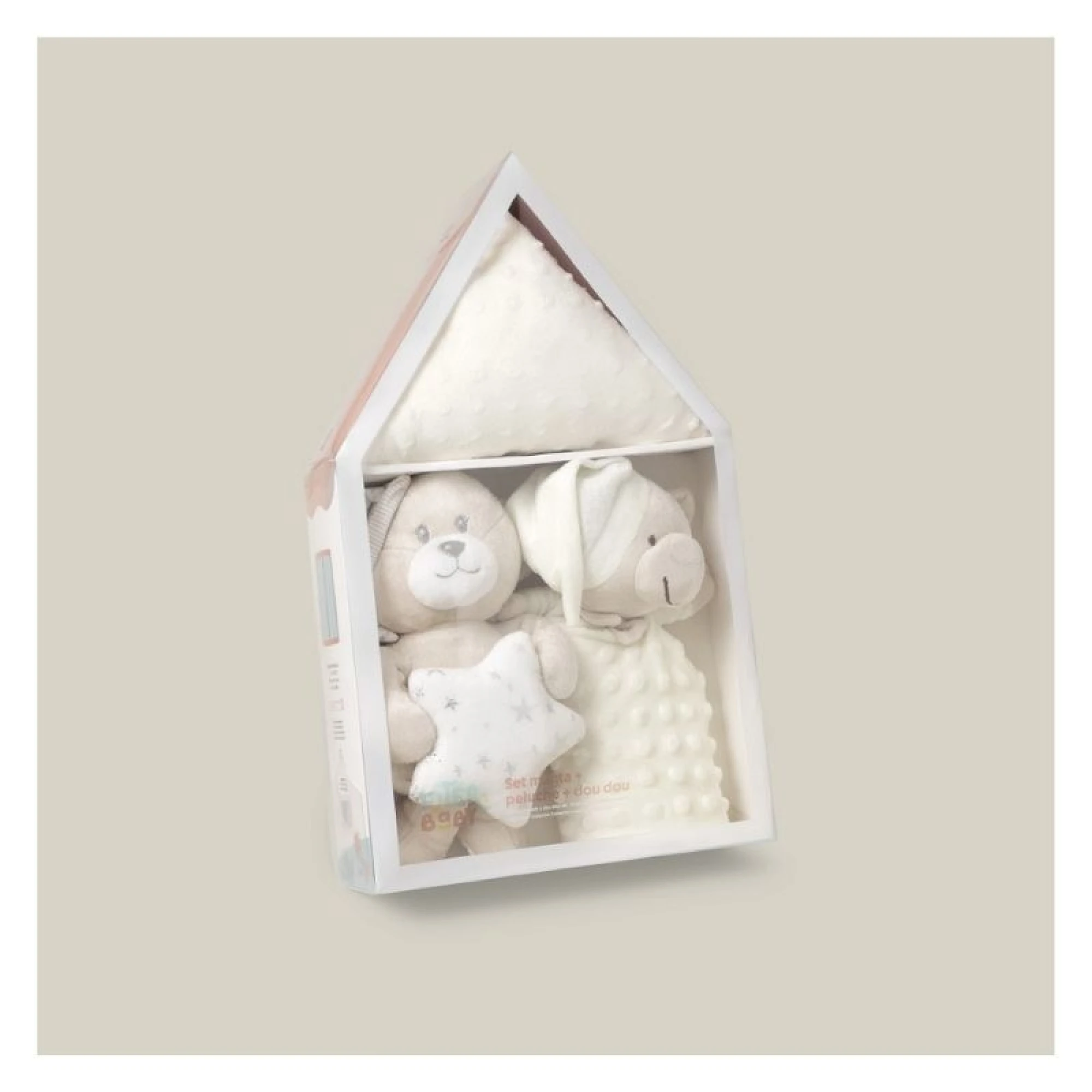 Inter baby plush toys 3pcs set  - BEIGE