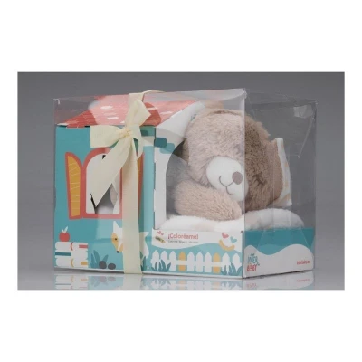 Inter baby blanket+plush toy+house  osito - BEIGE