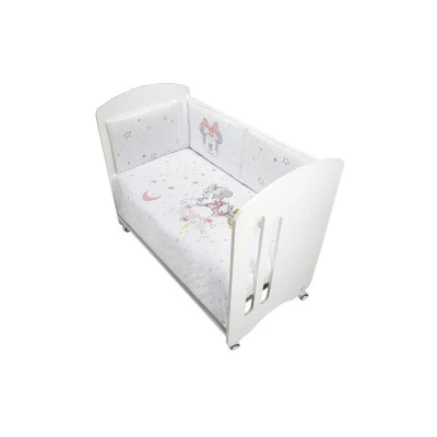 Inter Baby 2 Pcs Set Cot Bed Minnie - Pink