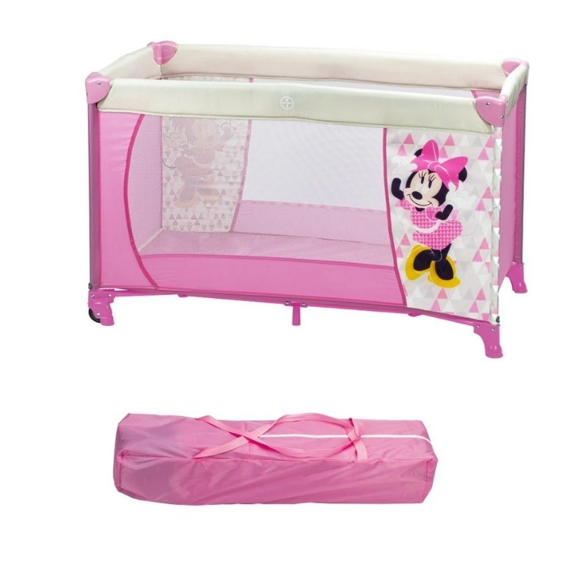 Inter baby - travel cot bed  120X60 with wheels Minnie