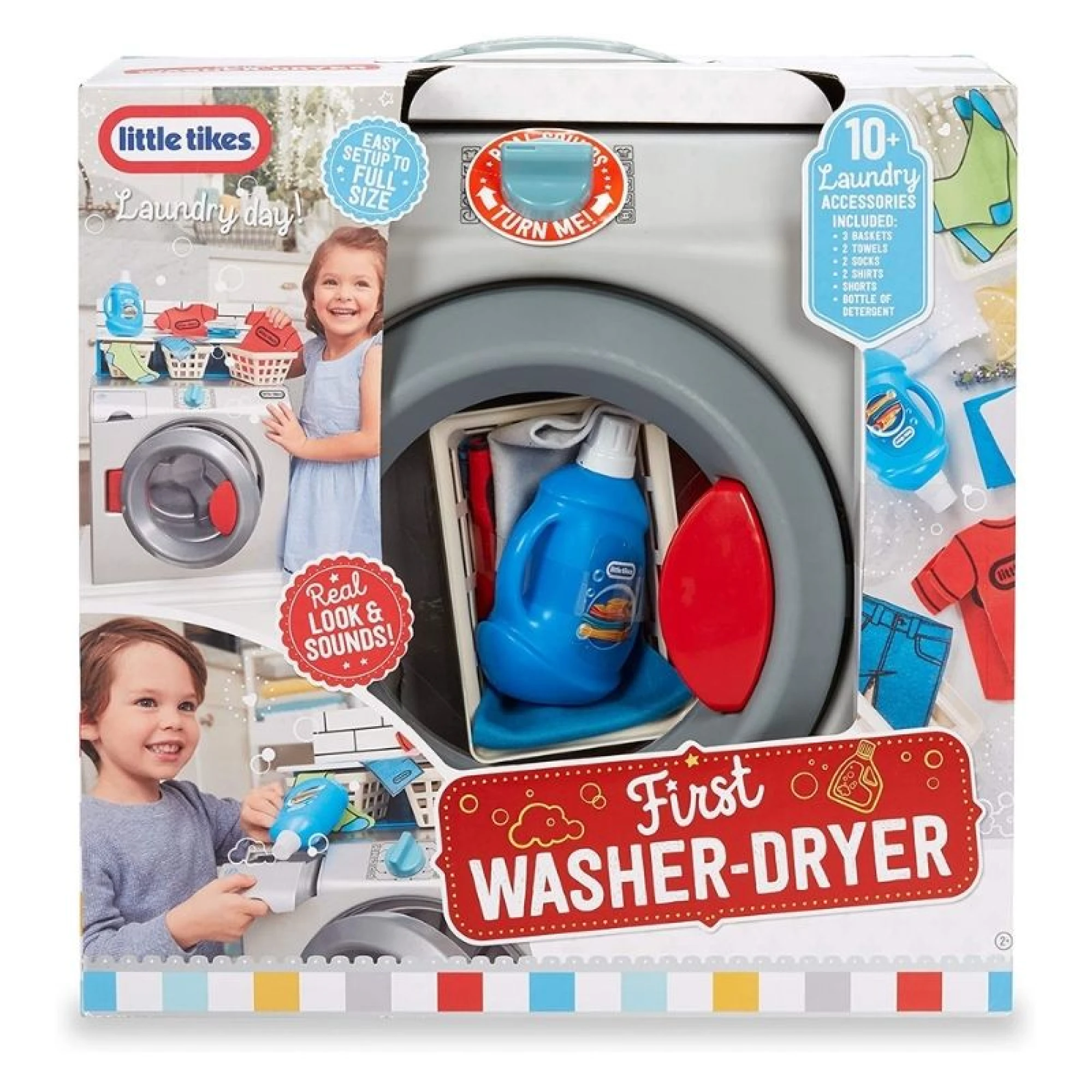 Little Tikes - First Washer-Dryer Realistic Pretend Play Appliance for Kids