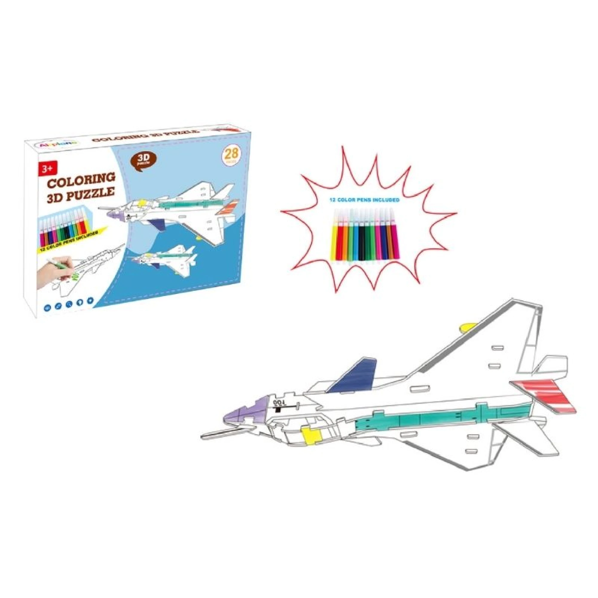 Infinity Toys - Coloring 3D puzzle (28pcs)