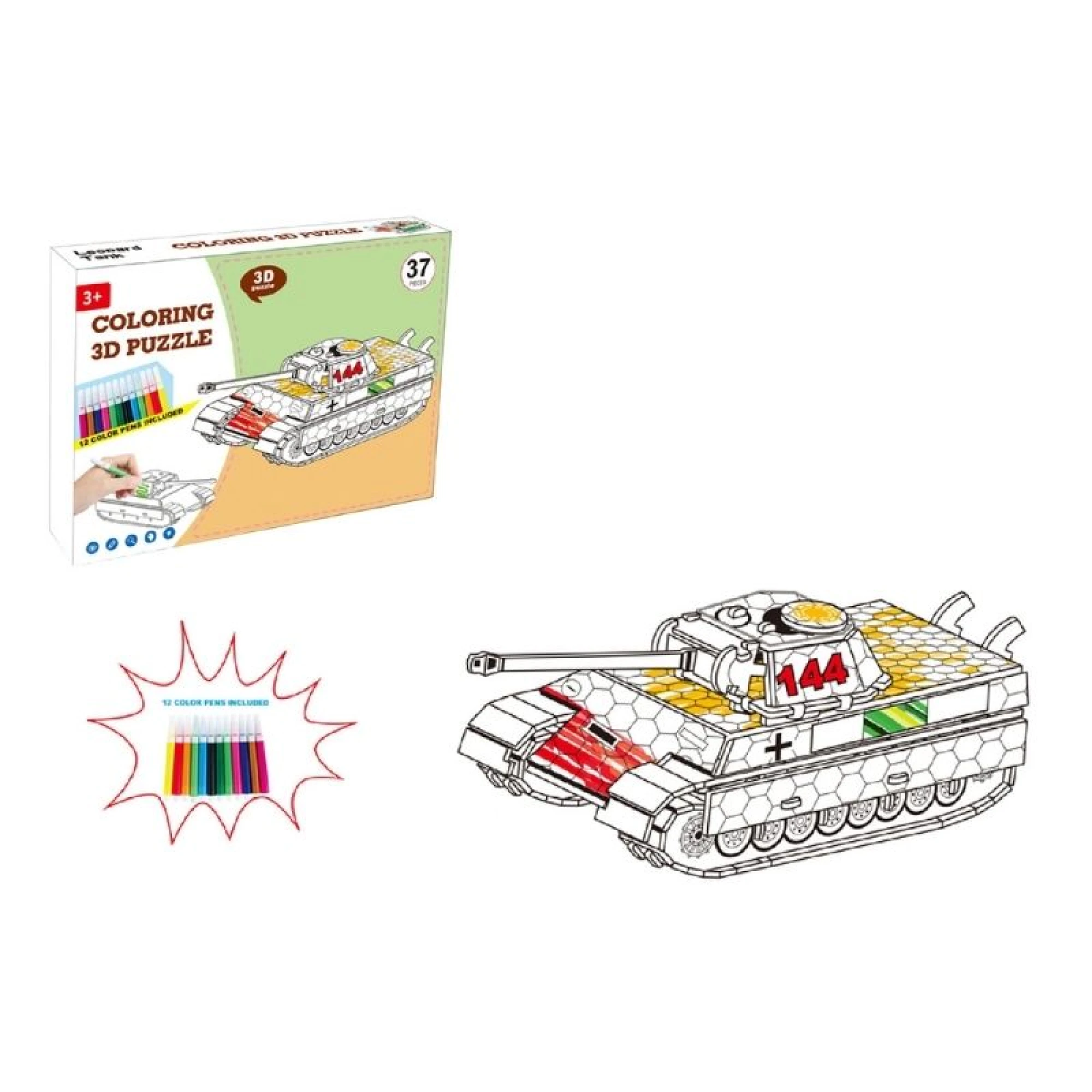 Infinity Toys - Coloring 3D puzzle (37pcs)