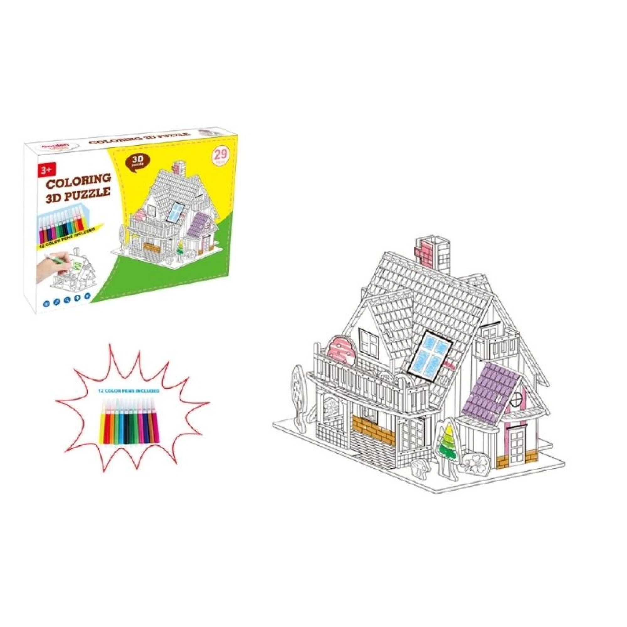 Infinity Toys - Coloring 3D puzzle (29pcs)