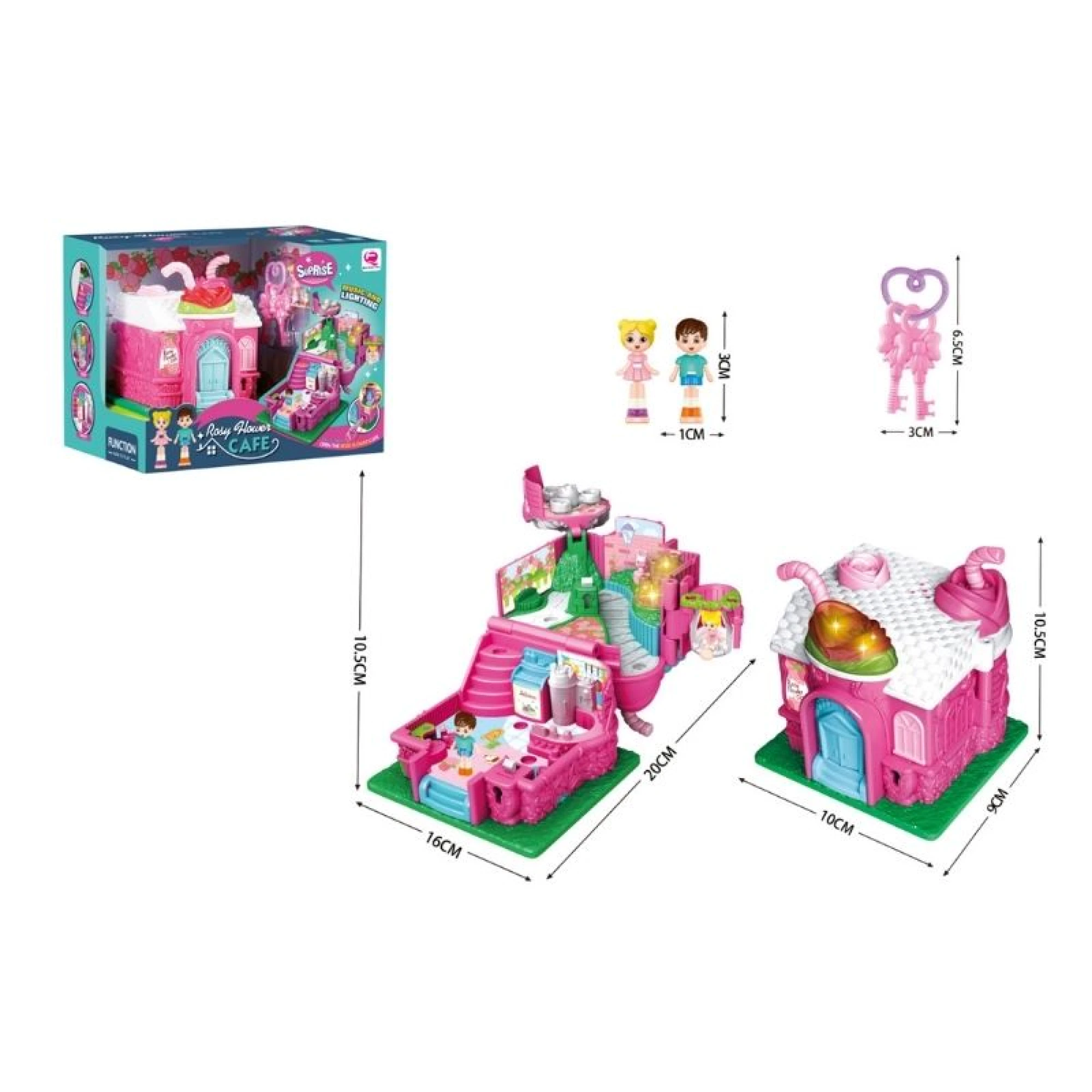 Infinity Toys - Rose flower cafe with light and music