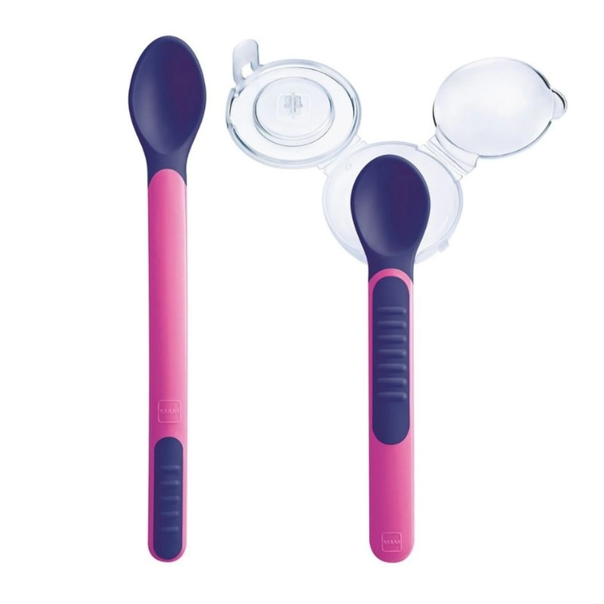 MAM Feeding Spoon And Cover - Purple