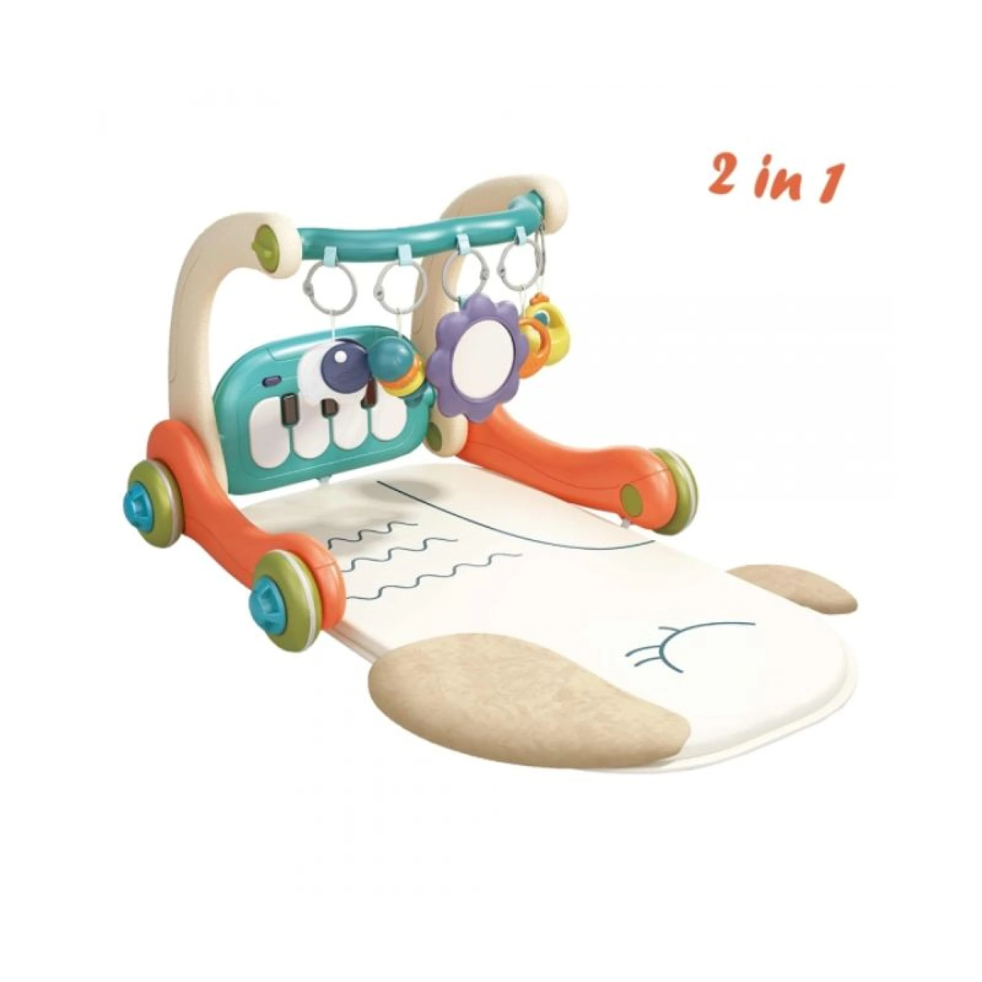 Bebe Star Gym-Activity Walker Piano Parrot 2in1