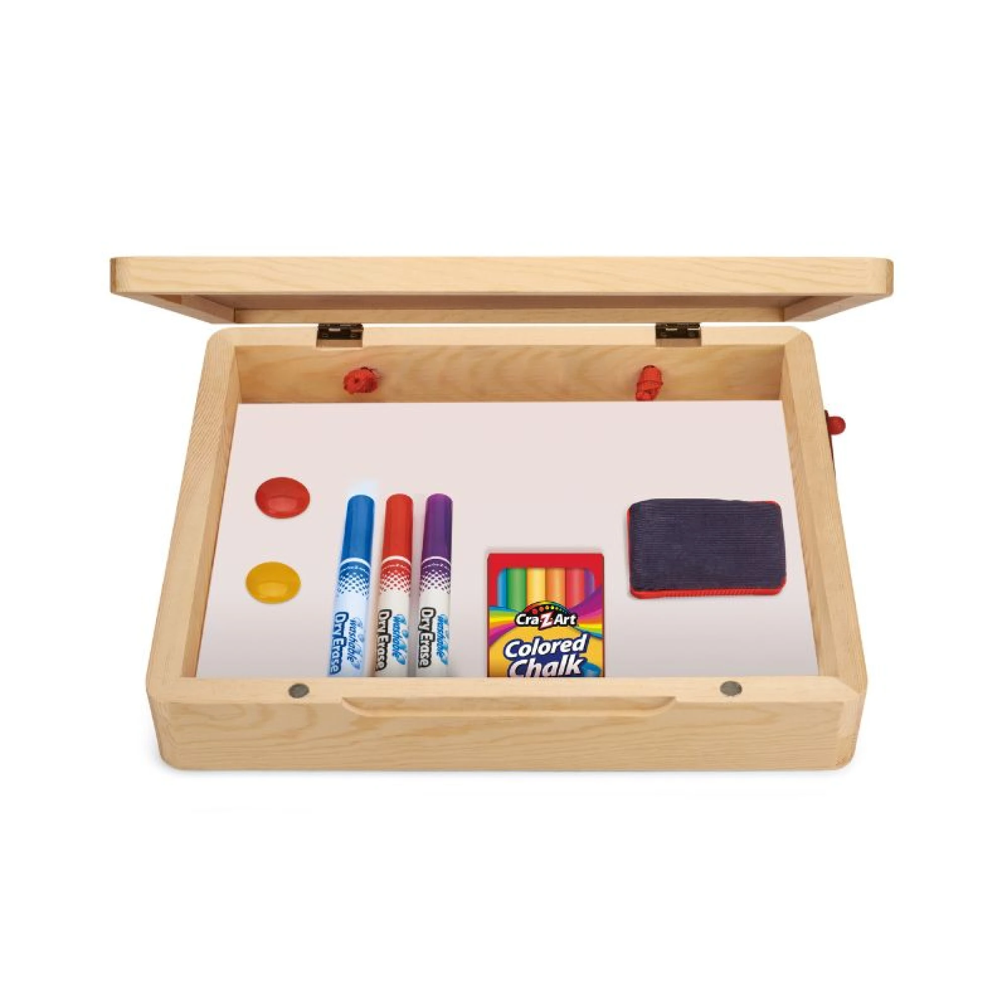 Cra-Z-Art Two-Sided Tabletop Wooden Easel - 19 pcs