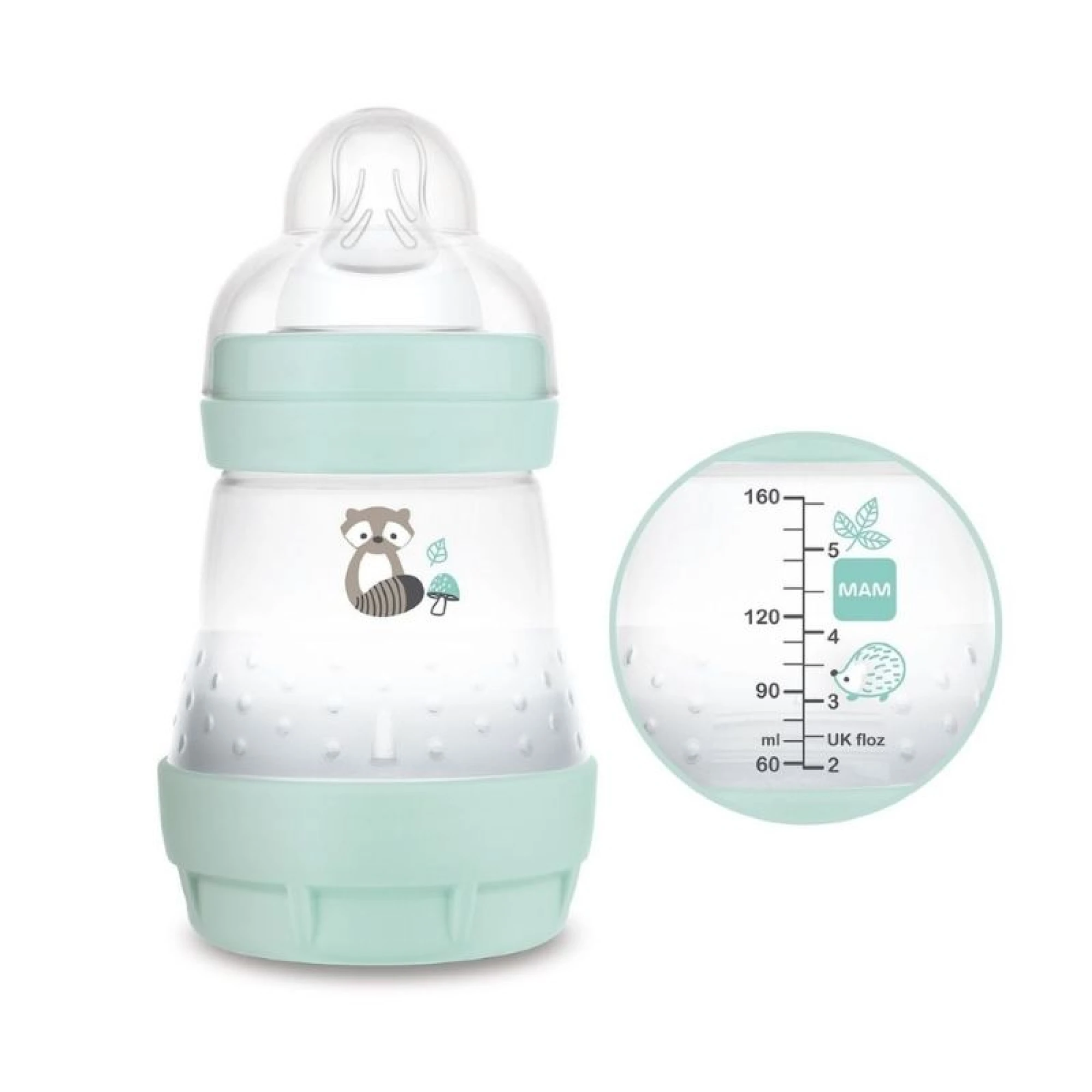 MAM Colors of Nature Baby Bottle Easy Start  Anti-Colic 160ml - Blue