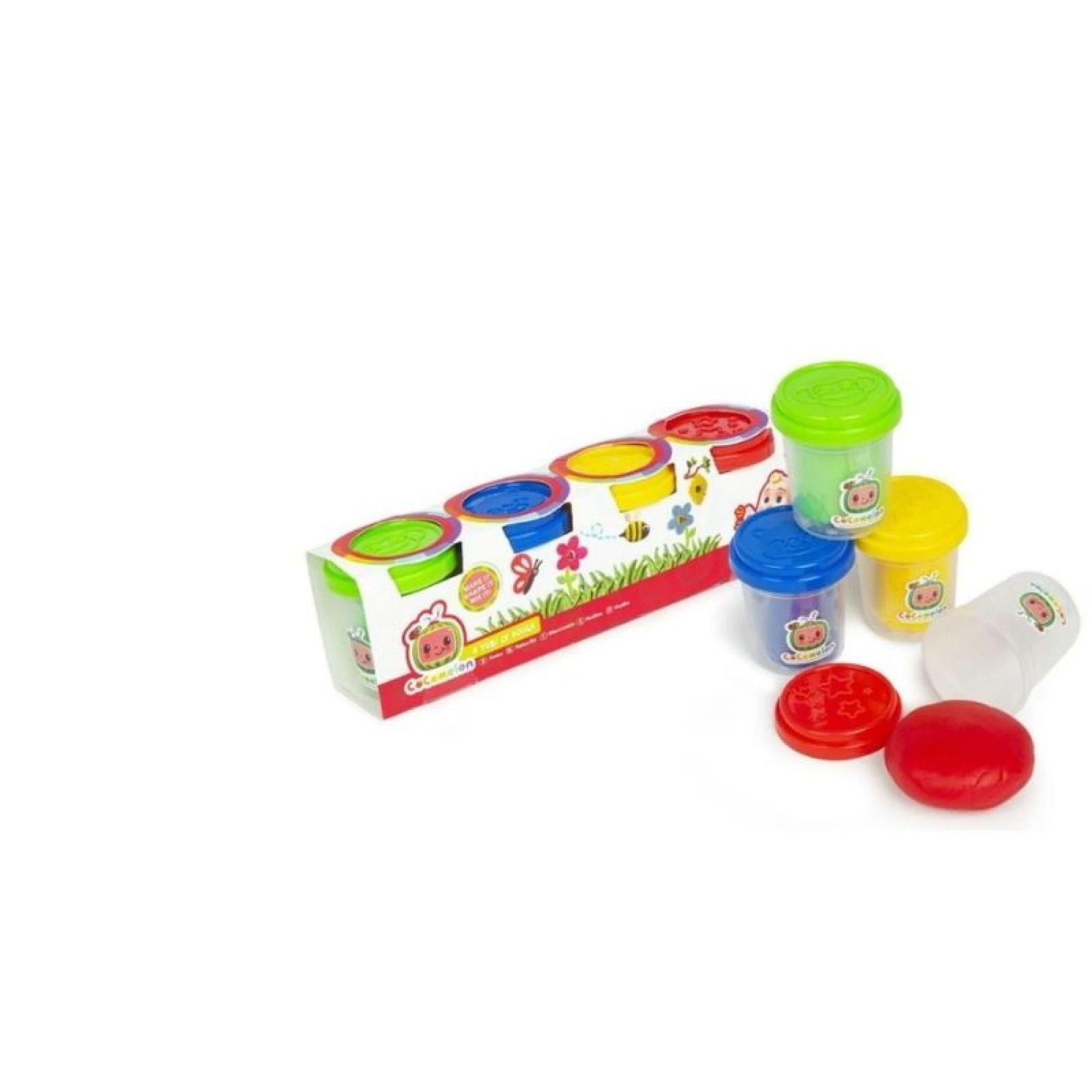CoComelon Pack of 4 Dough Tubs